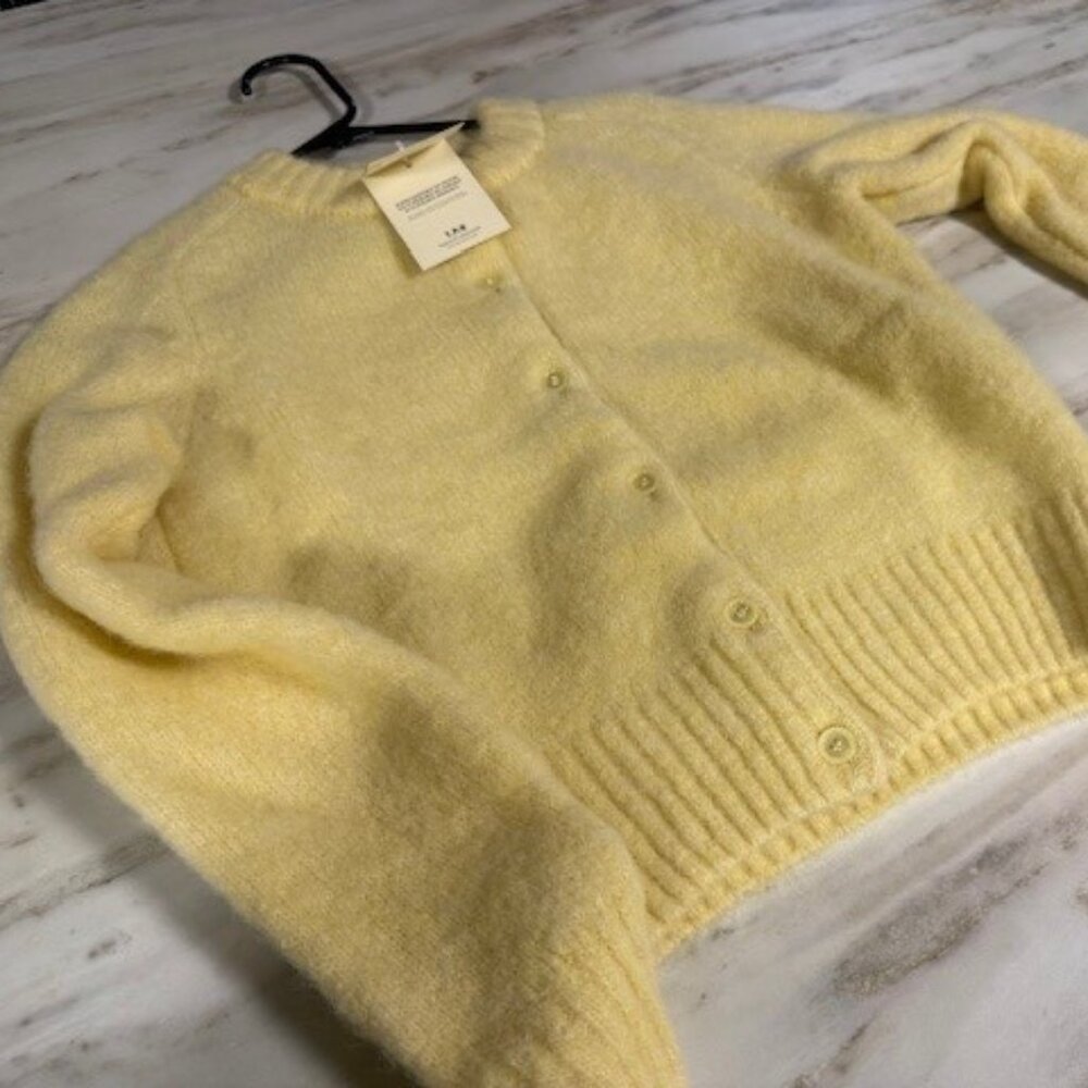 Balzac Paris XS Yellow Cardigan, NWT